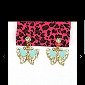 Betsey Johnson Butterfly Earrings